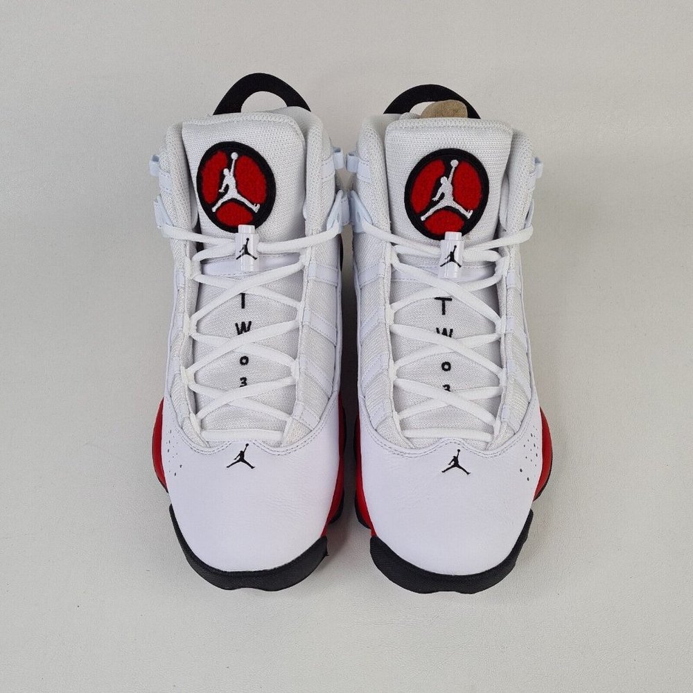 Nike Air Jordan 6 Rings Men Shoes Basketball White Leather - Picture 5 of 13